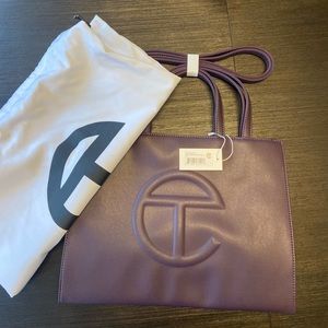 Authentic Medium Eggplant (purple) Telfar Bag. Never used, smoke free home